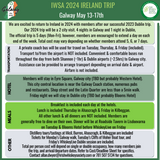 2024 IWSA Member Group Galway Trip - May 2024
