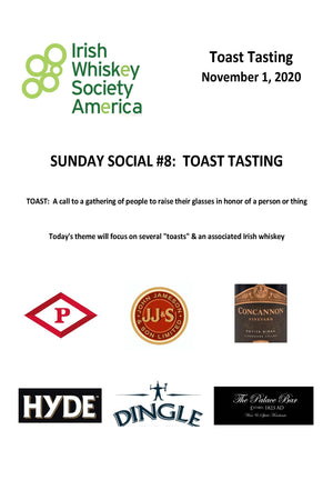 IWSA Tasting Lineup-Celebrating Toasts with Irish Whiskey