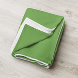 IWSA Logo - Green Throw Blanket