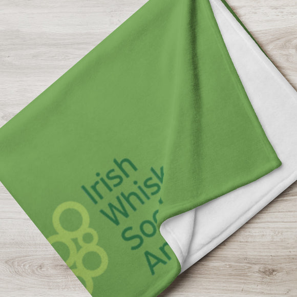 IWSA Logo - Green Throw Blanket